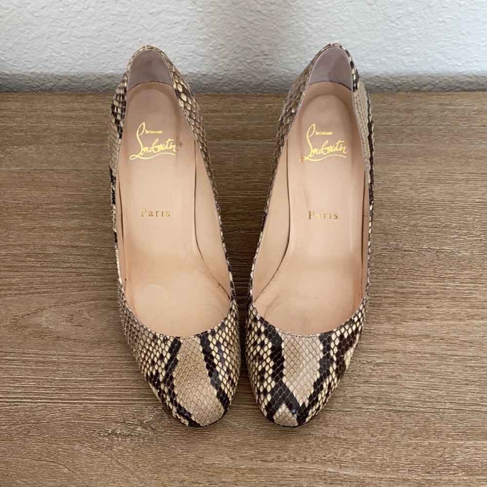 Christian Louboutin • Python Lucido • Size 37